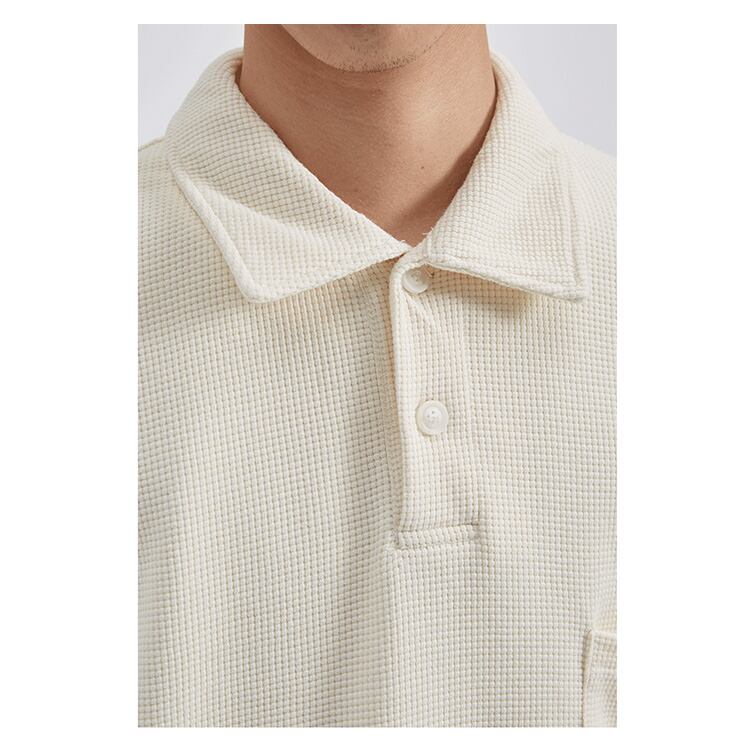 ★WAFFLE LOOSE POLO SHIRT　　　　　　01073