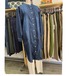 ヴィンテージ加工デニムワンピース/ネイビー/M-L