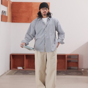 コットンチェック リラックス フィットシャツ A2054