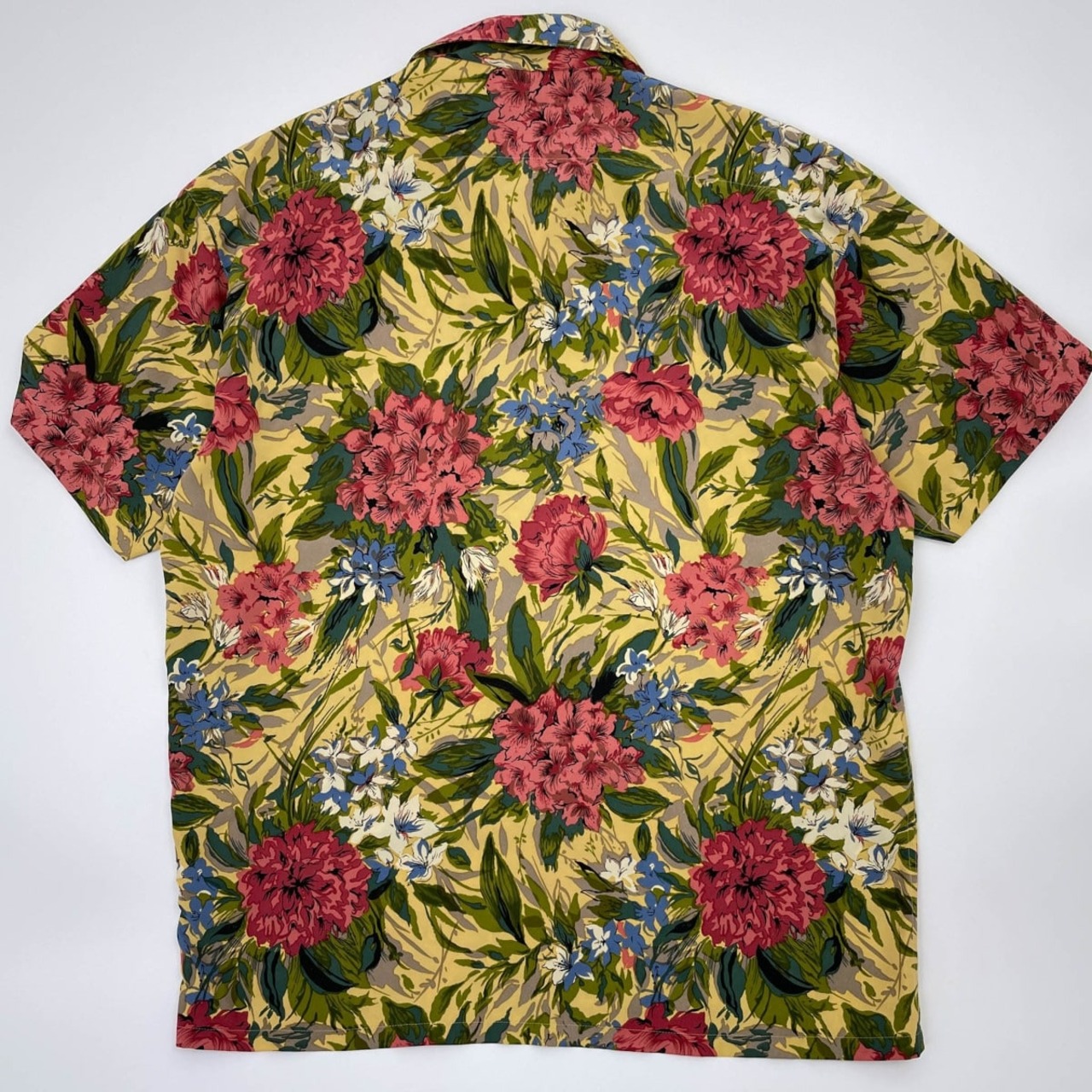 vintage 70s 80s JUN MEN ジュンメン フローラル 総柄 オープンカラー 開襟 半袖シャツ /ビンテージ/オールド/アロハ