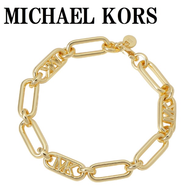 MICHAEL KORS STATEMENT LINK EMPIRE LOGO CHAIN LINK BRACELET