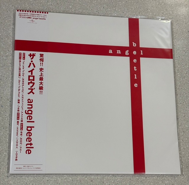 ジャケット絵柄クリアファイル付【限定盤】THE HIGH-LOWS「angel beetle」アナログ盤（12インチ）