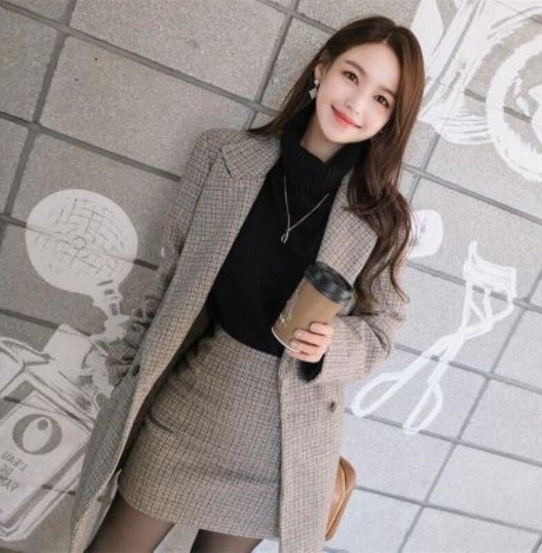 モガのグレンチェックのセットアップ グレンチェックのセットアップ | Fancy ☆World