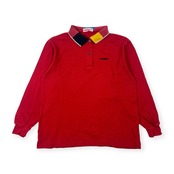 Honma 本間ゴルフ ホンマ 鹿の子 長袖 ポロシャツ レッド/レディース