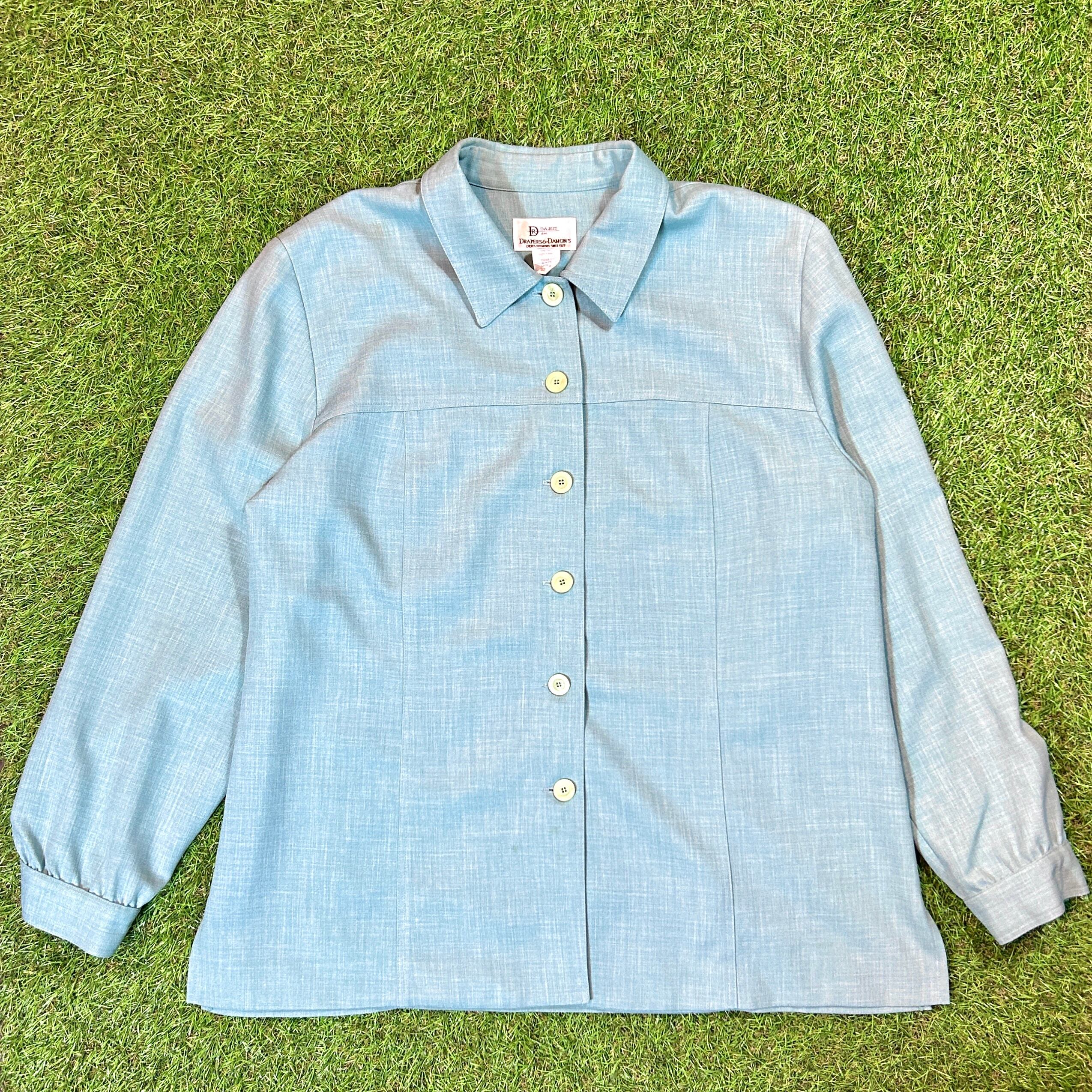 Unisex】90s グリーン シャツジャケット / Made In USA Vintage 古着