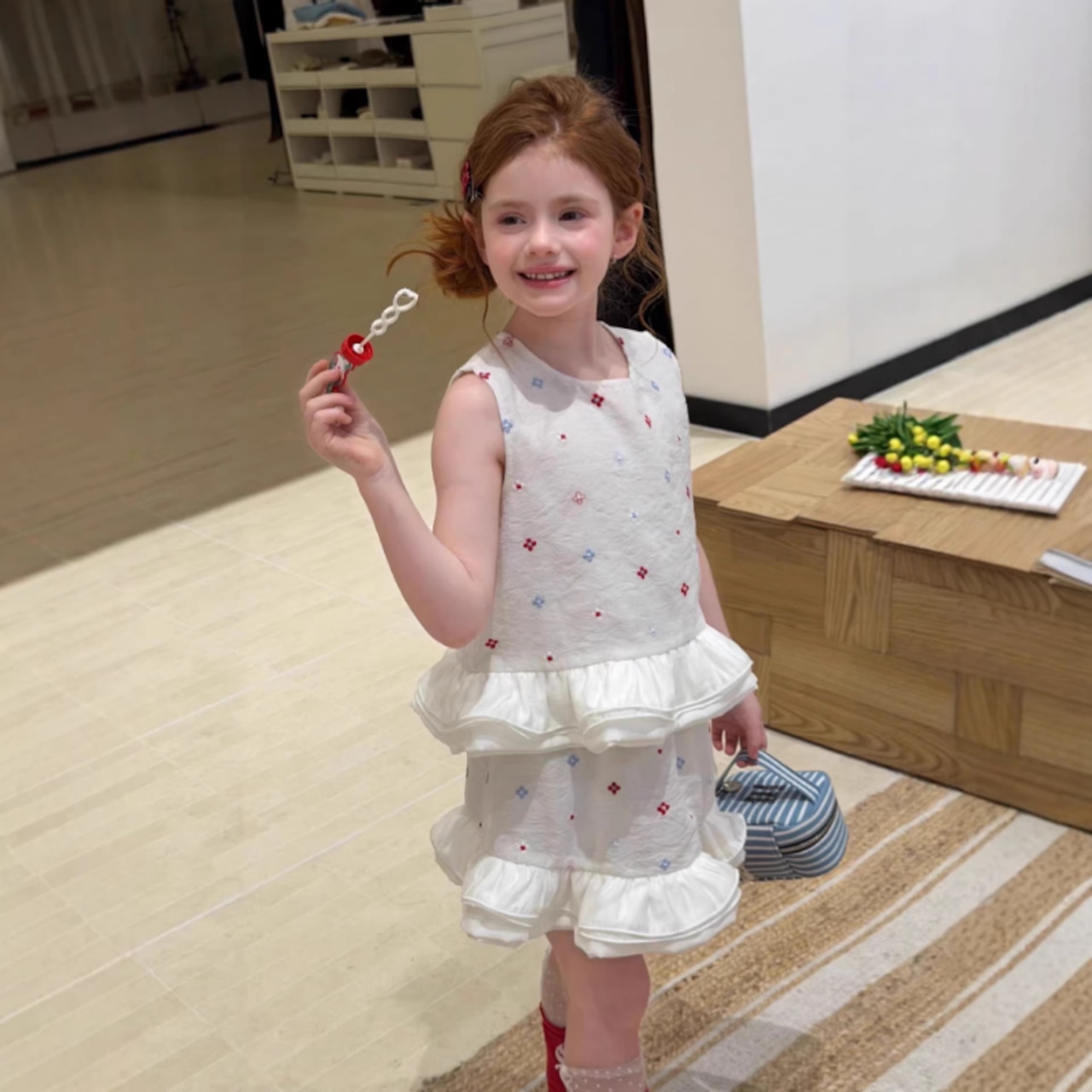 夏花柄刺しゅうベストセット