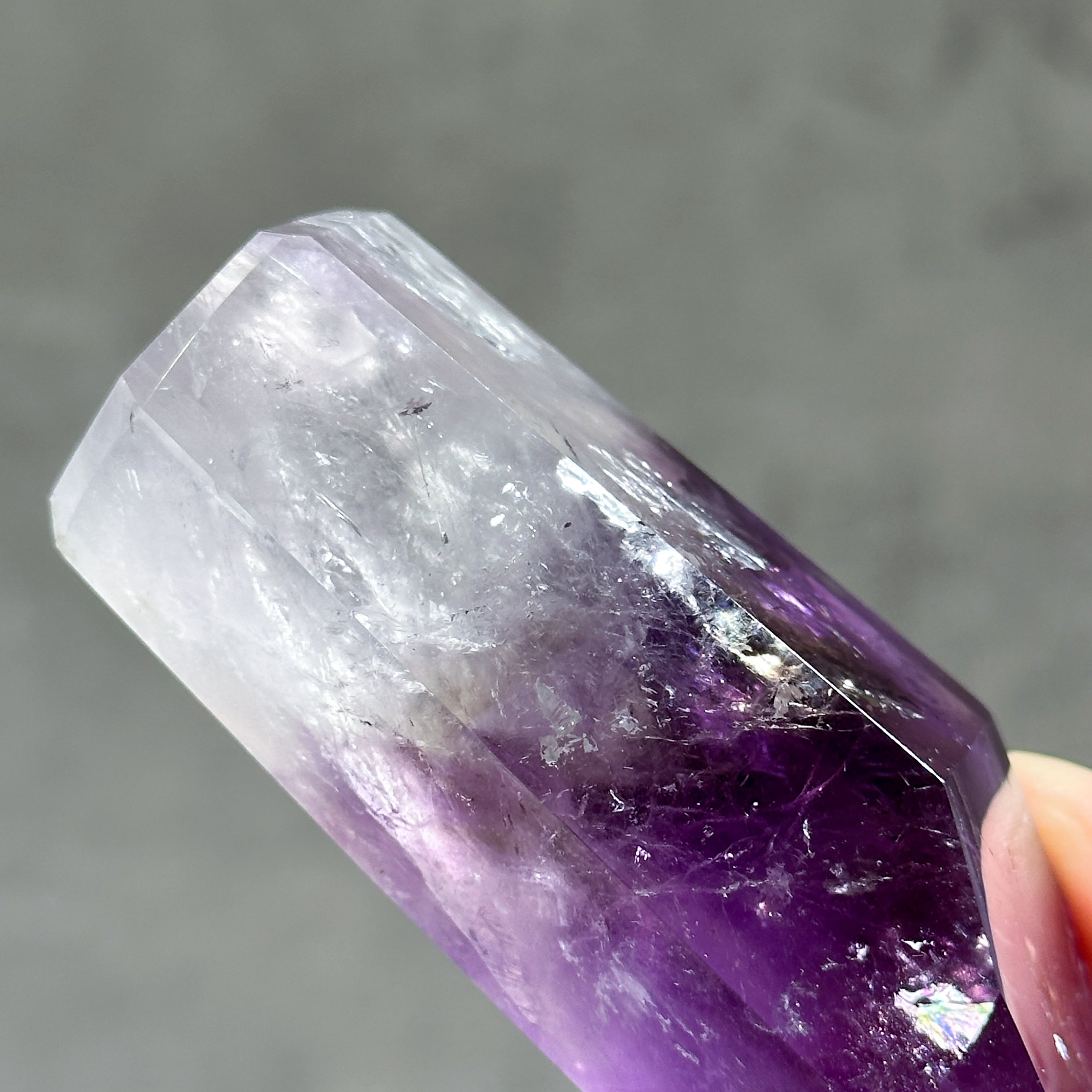 ハイクオリティ】バイーア産ファントムアメジスト タワー42◇ Phantom