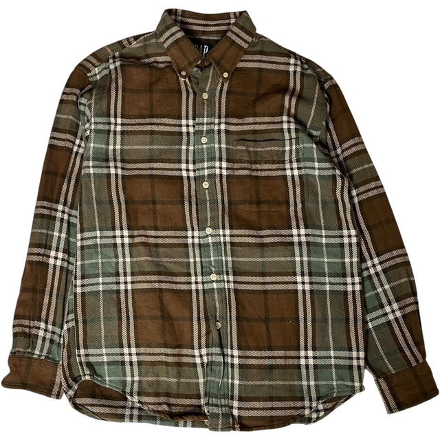 【90's】OLDGAP   ヘビーネルシャツ　M  Vintage
