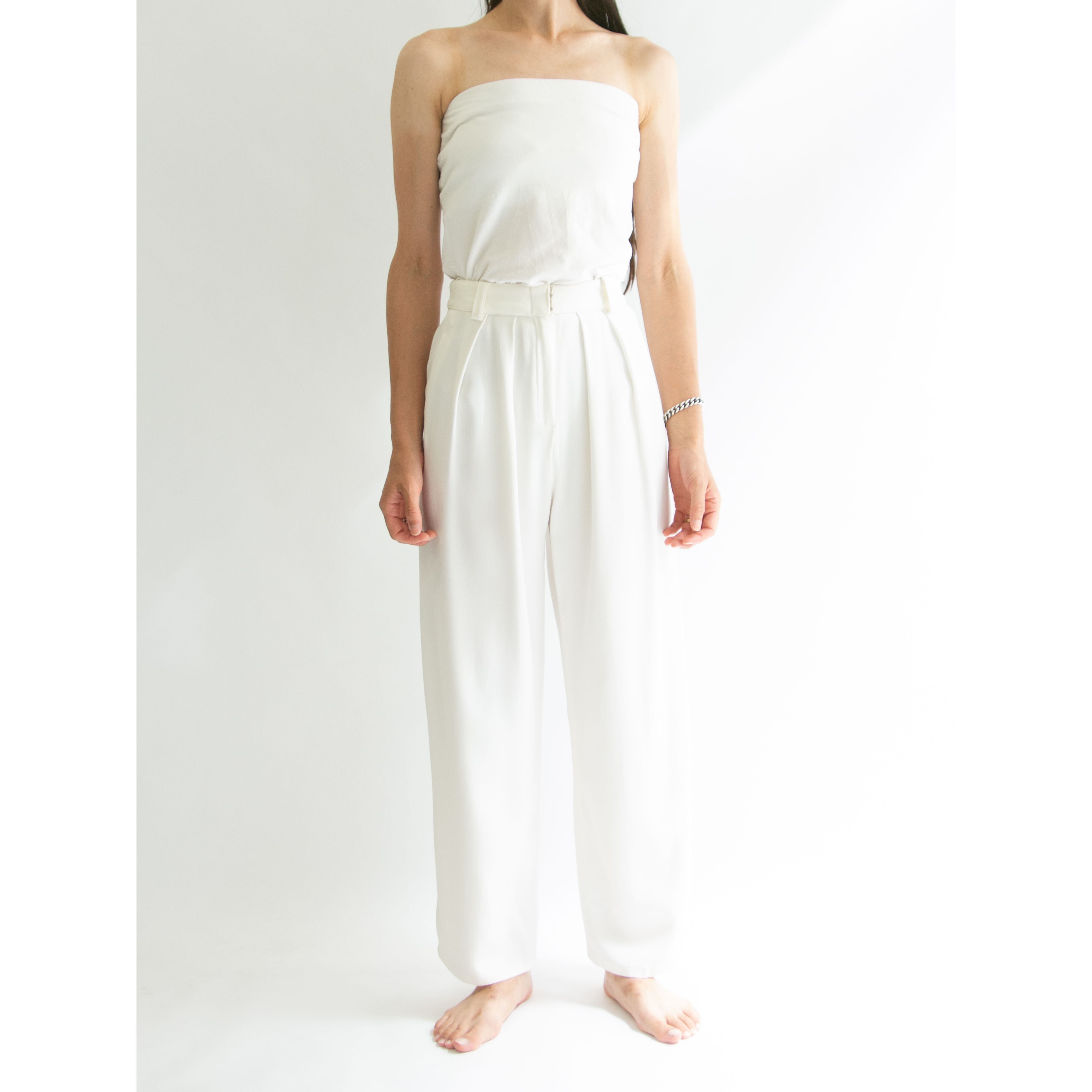 【SONIA RYKIEL】Made in France Acetate-Rayon 2tuck Pants(ソニアリキエル フランス製 アセテートレーヨン ツータックパンツ)