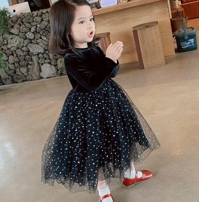 予約twinkle black dress