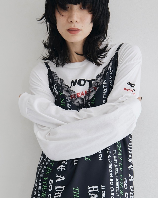 NOT Long Sleeve T(WHITE)