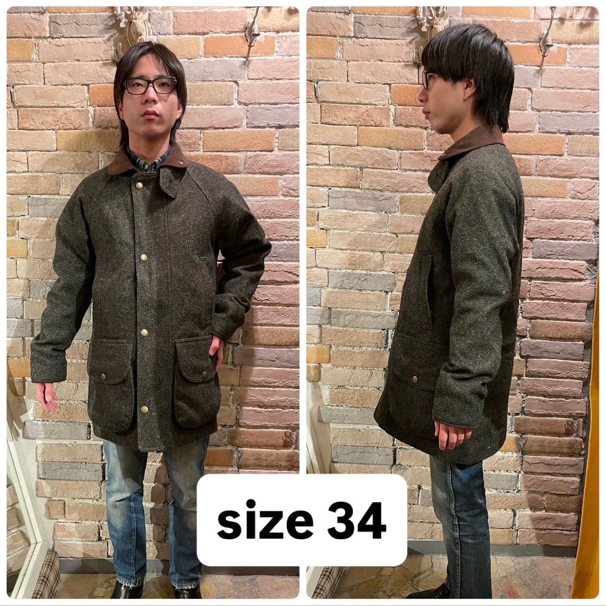 Chrysalis ｢anemone別注品」 5サイズ GTS ツイードハーフコート