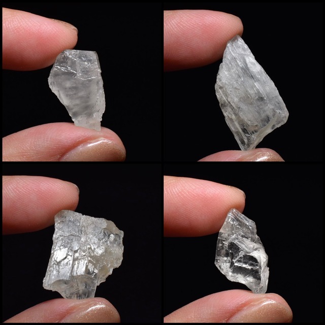 希少石　ヒデナイト（グリーンクンツァイト）原石　30ｇセット　ブラジル産　HDN06