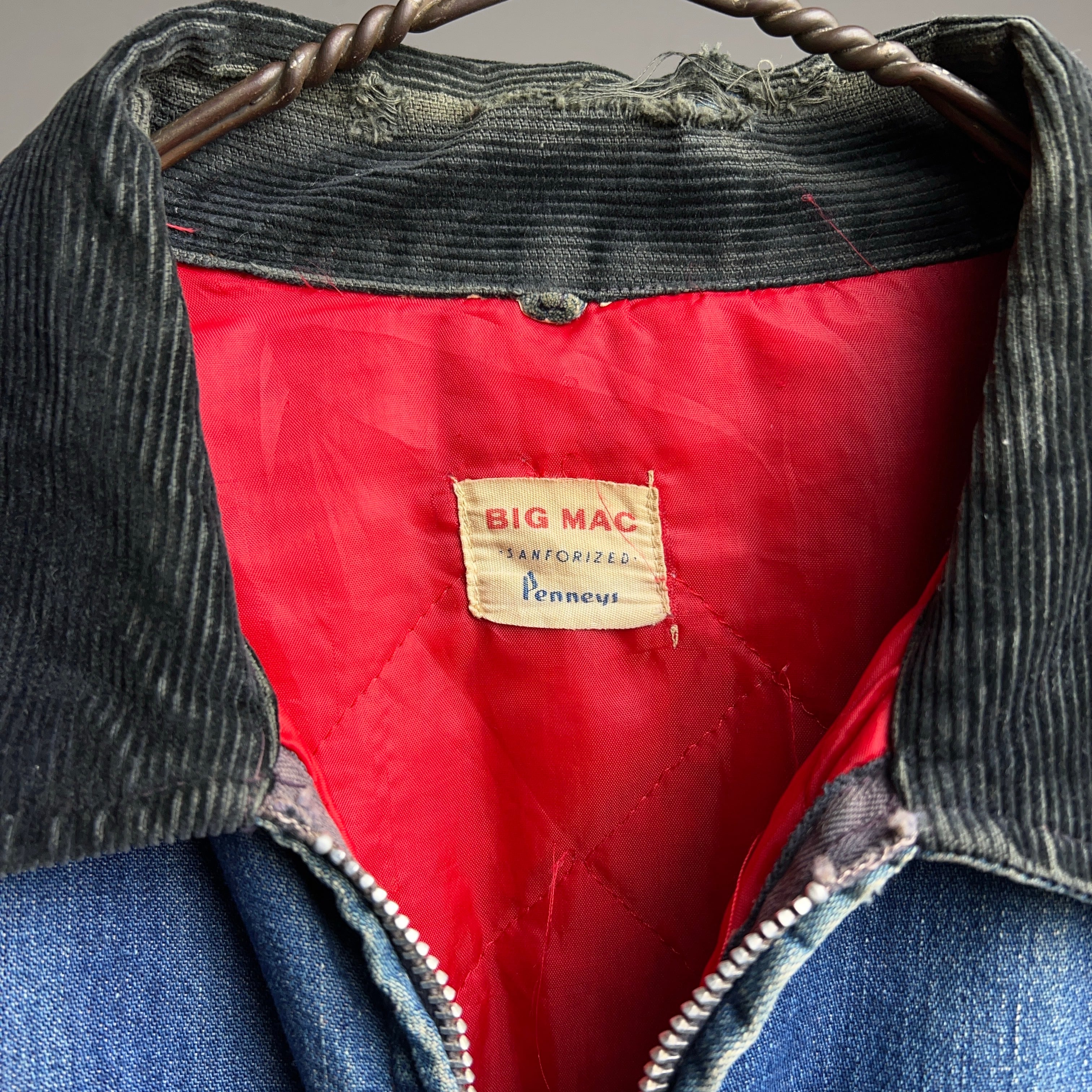 60's BIG MAC Lined Denim Jacket 60年代 ビッグマック キルティング