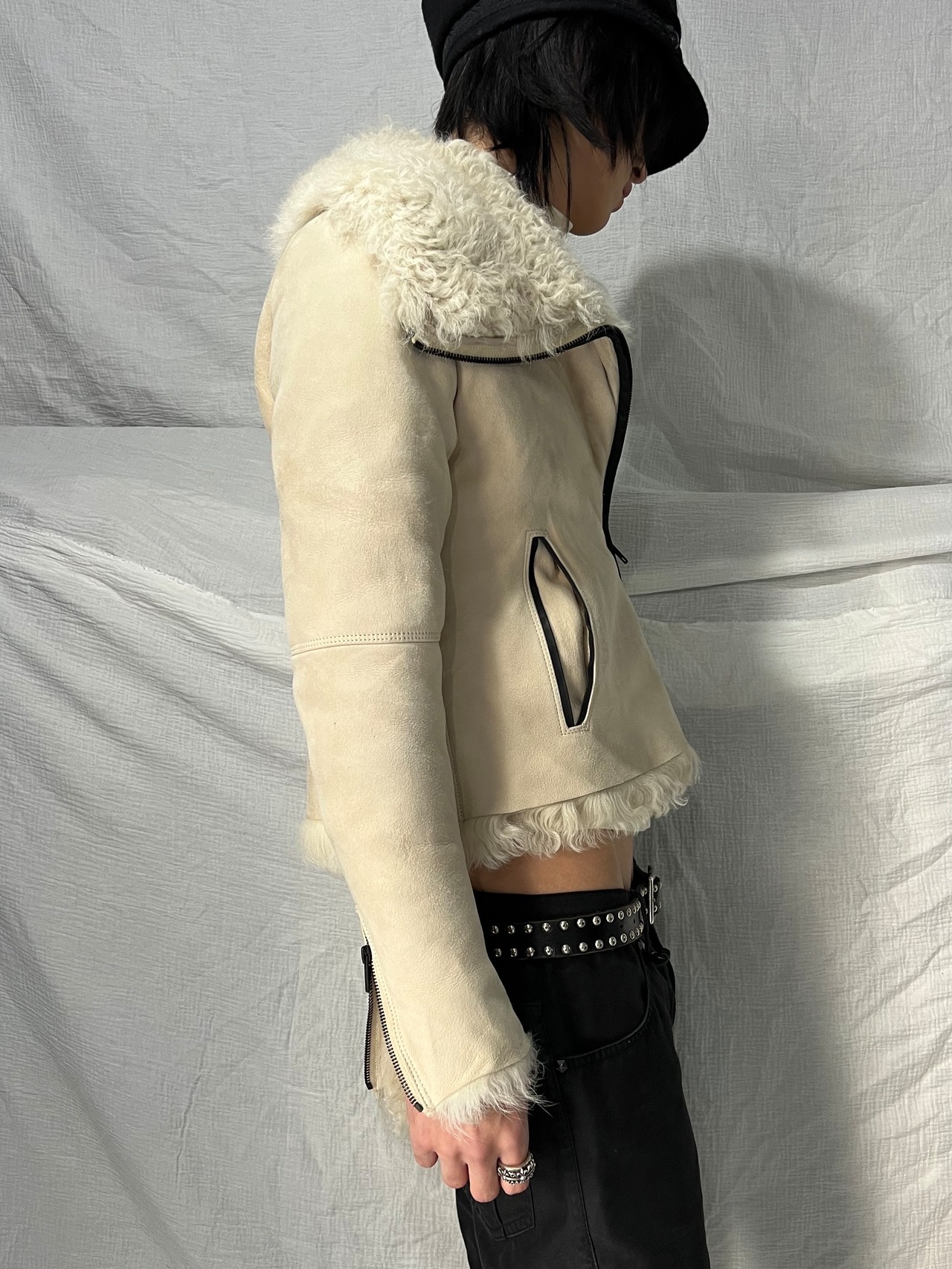 "theory" Leather Fur Riders