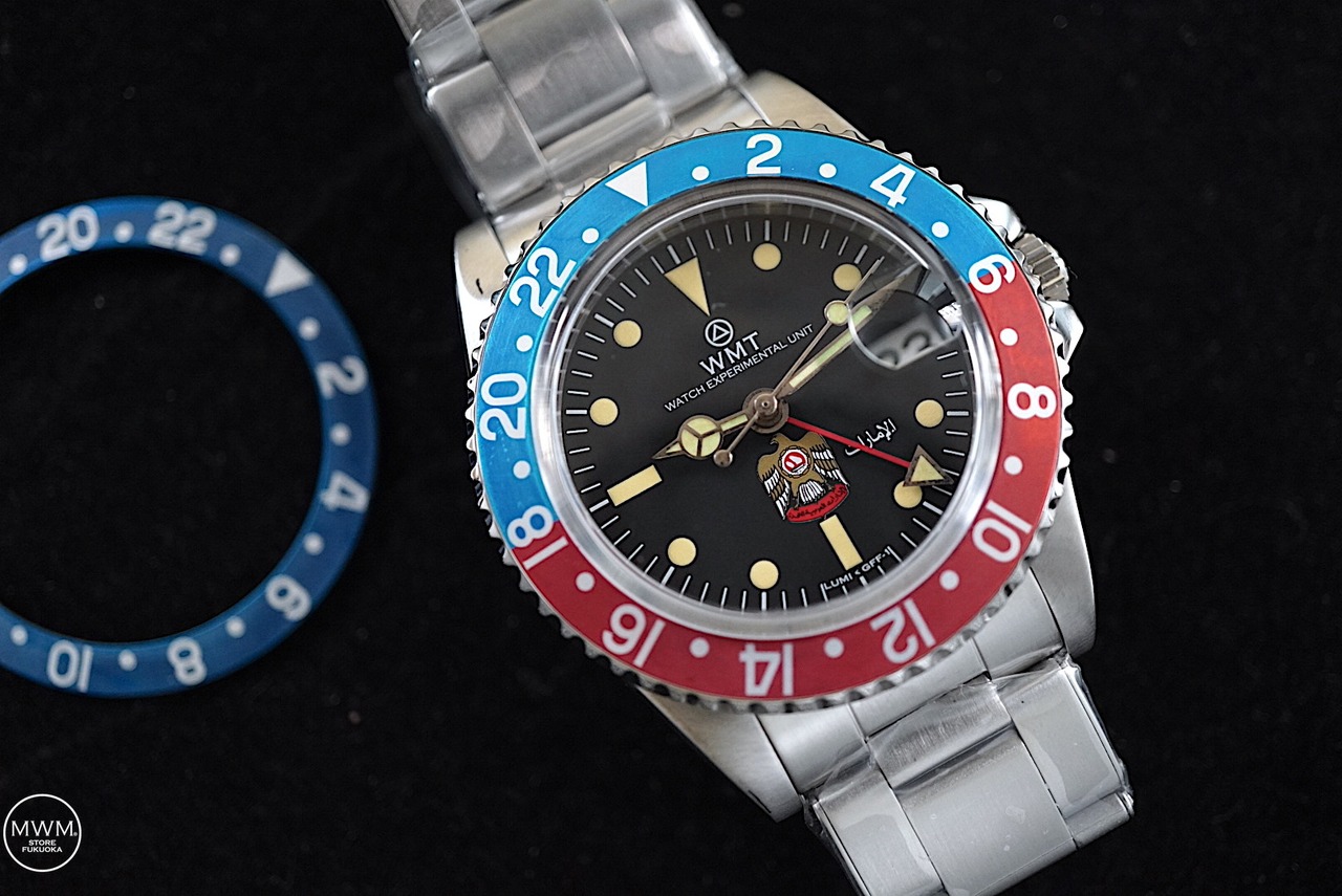 WMT Sanford MKII– Interchangeable Bezel / UAE Falcon / Aged Edition