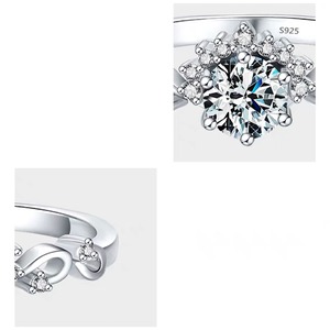 指輪 おしゃれ キラキラ フラワー ダイヤモンド リング