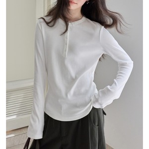simple rib henley top