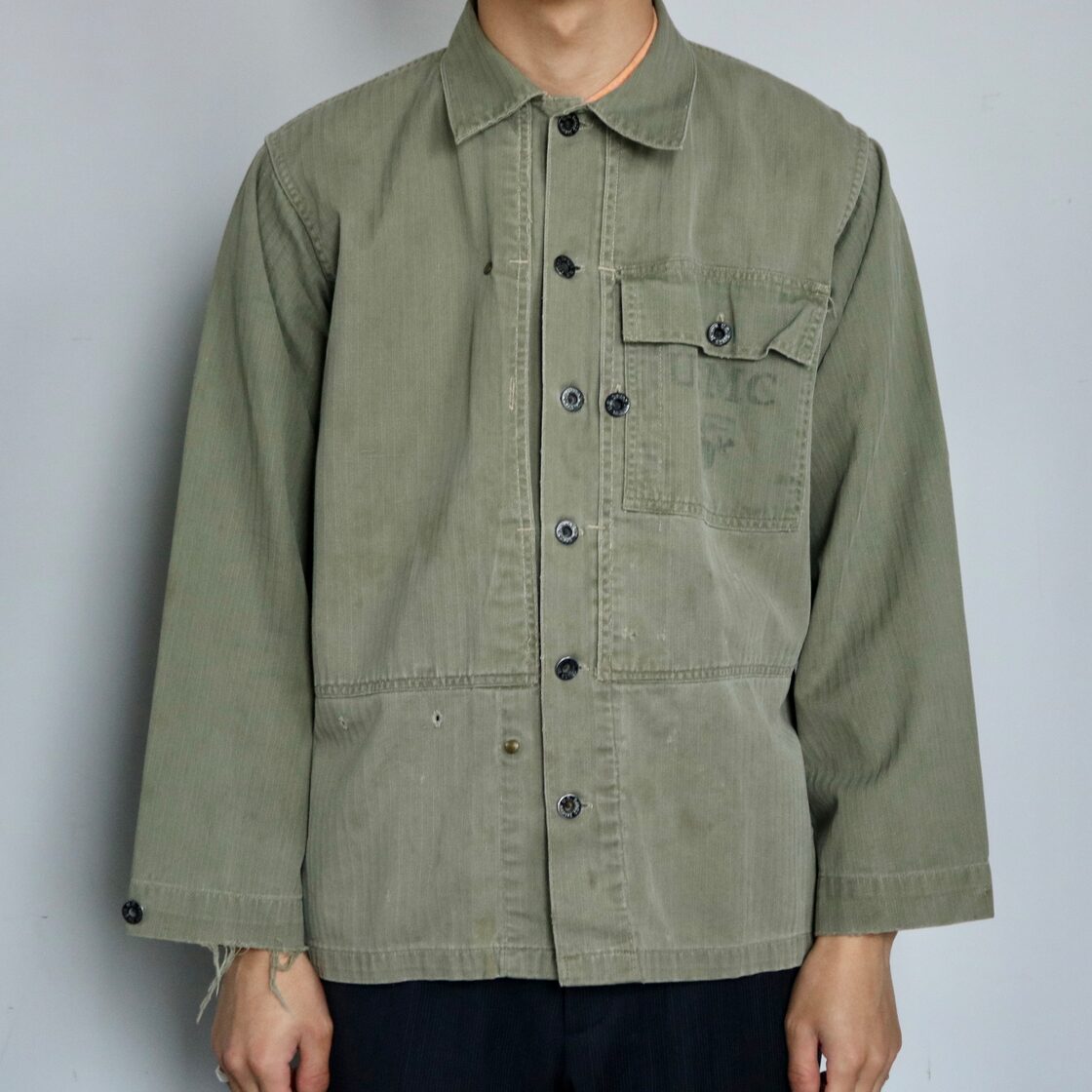 USA》-USMC P-44 HBT Jacket-/《アメリカ製》-ヘリンボーンツイル 