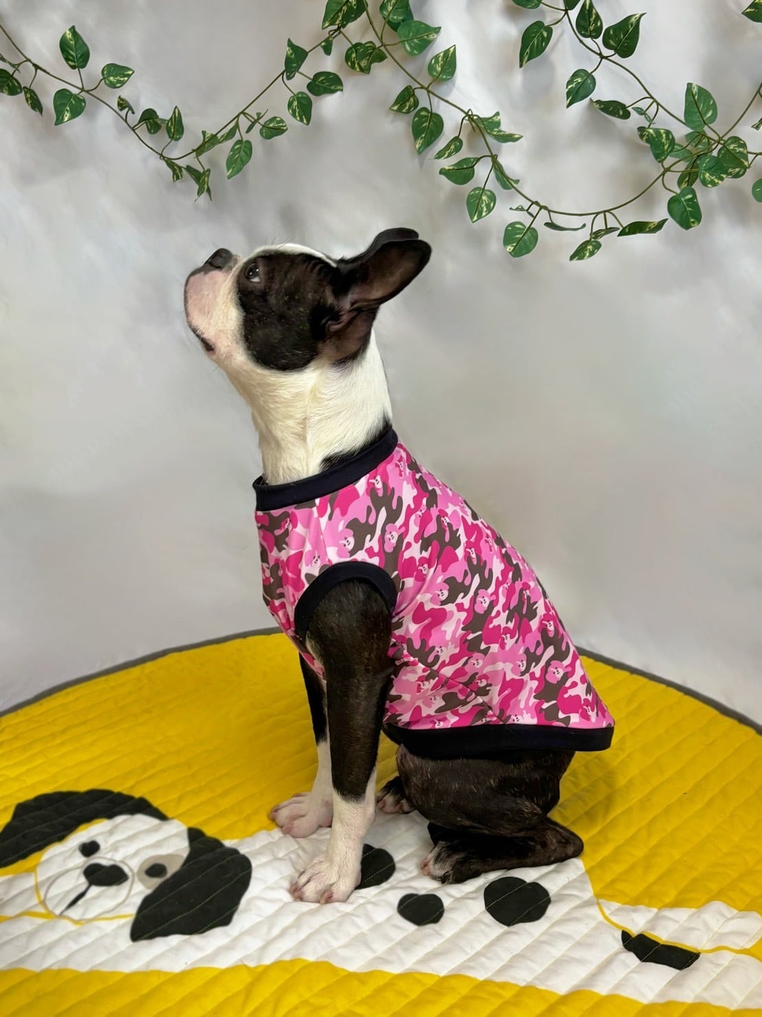 迷彩ビーグル柄トップス