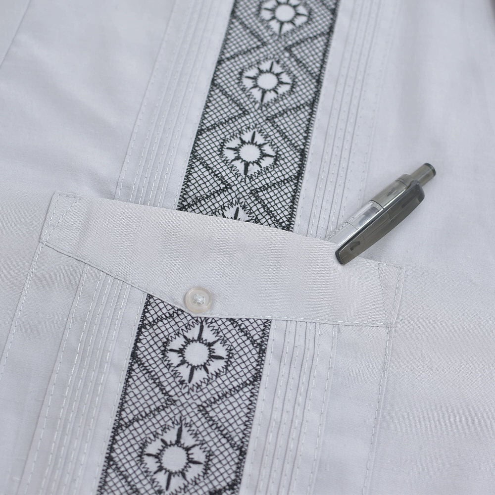 80～90s HABAND GUAYABERA ハバンド ジップアップ 刺繍 デザイン