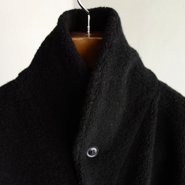 classic farmers woolpile jacket / black