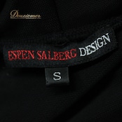 【美品 社交ダンス衣装】ブラック系 黒 ESPEN SALBERG DESIGN スカート レッスン パーティー シンプル 無地 ダンス 練習 着心地 伸縮性 おしゃれ コーディネート 結婚式 パフォーマンス コスチューム 汎用性 プレゼント