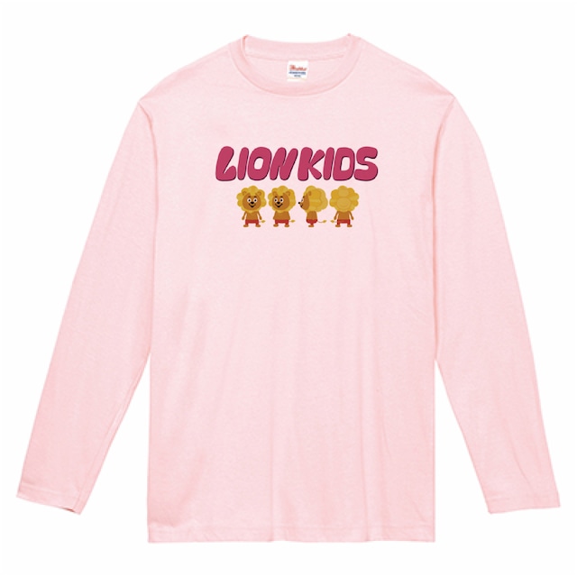 LION KIDS ロングスリーブTシャツ ピンク