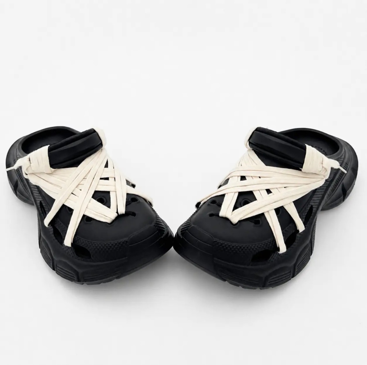 Cross Strap Volume Mules