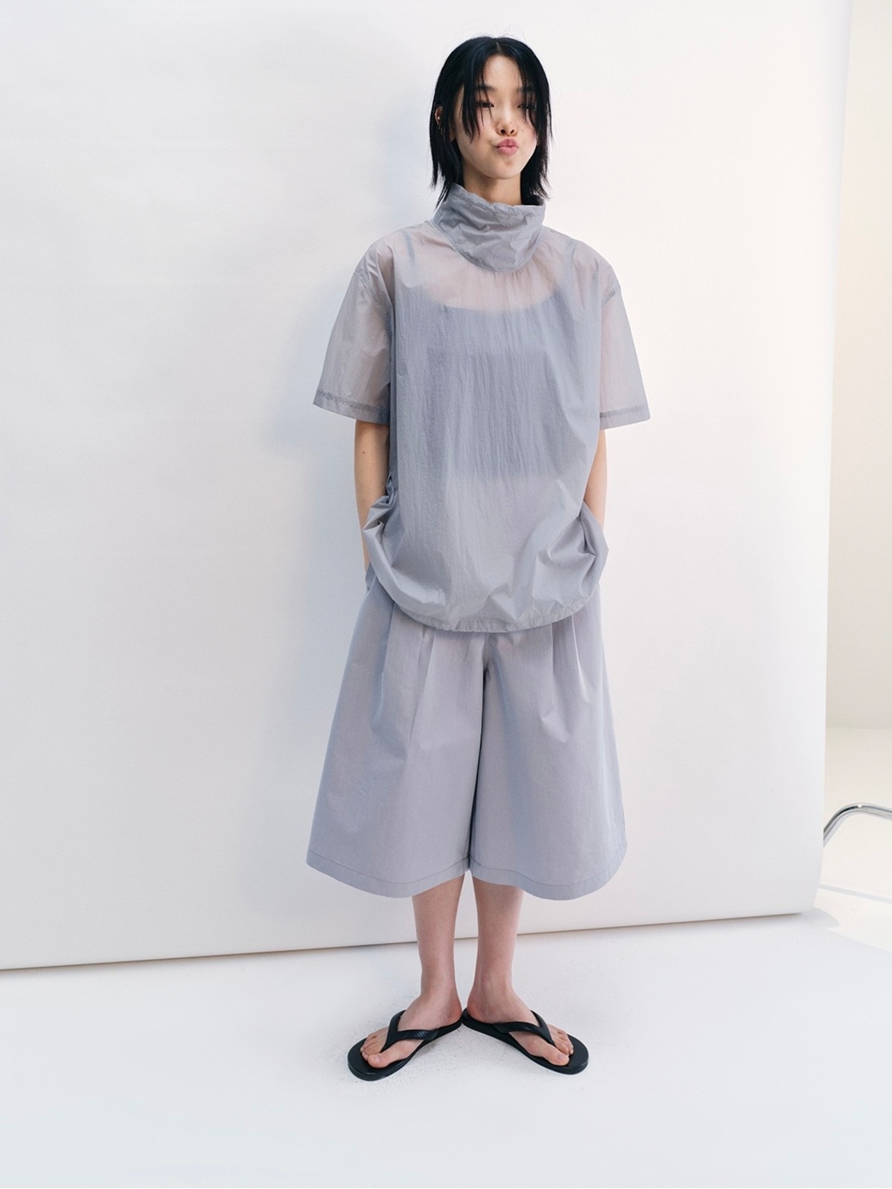 Sheer High Neck Top UH00066