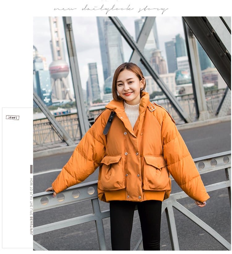 アウター レディース ジャケット ダウンコート ショート丈 長袖 無地