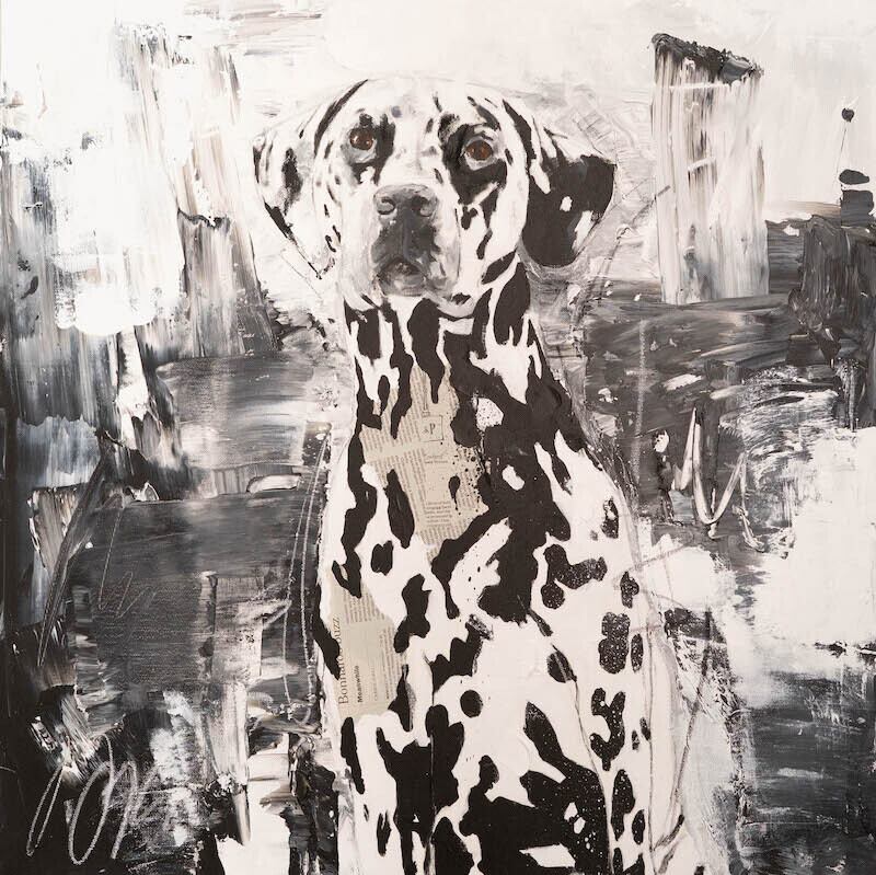 ダルメシアン肖像画 Dalmatian / ダルメシアン / 犬の現代アート作品 絵画販売 | TOMOYA