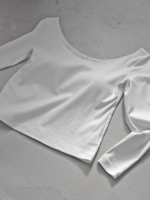 cup-in ballerina tops（white）