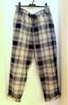 Indian Madras Check Pants　Navy