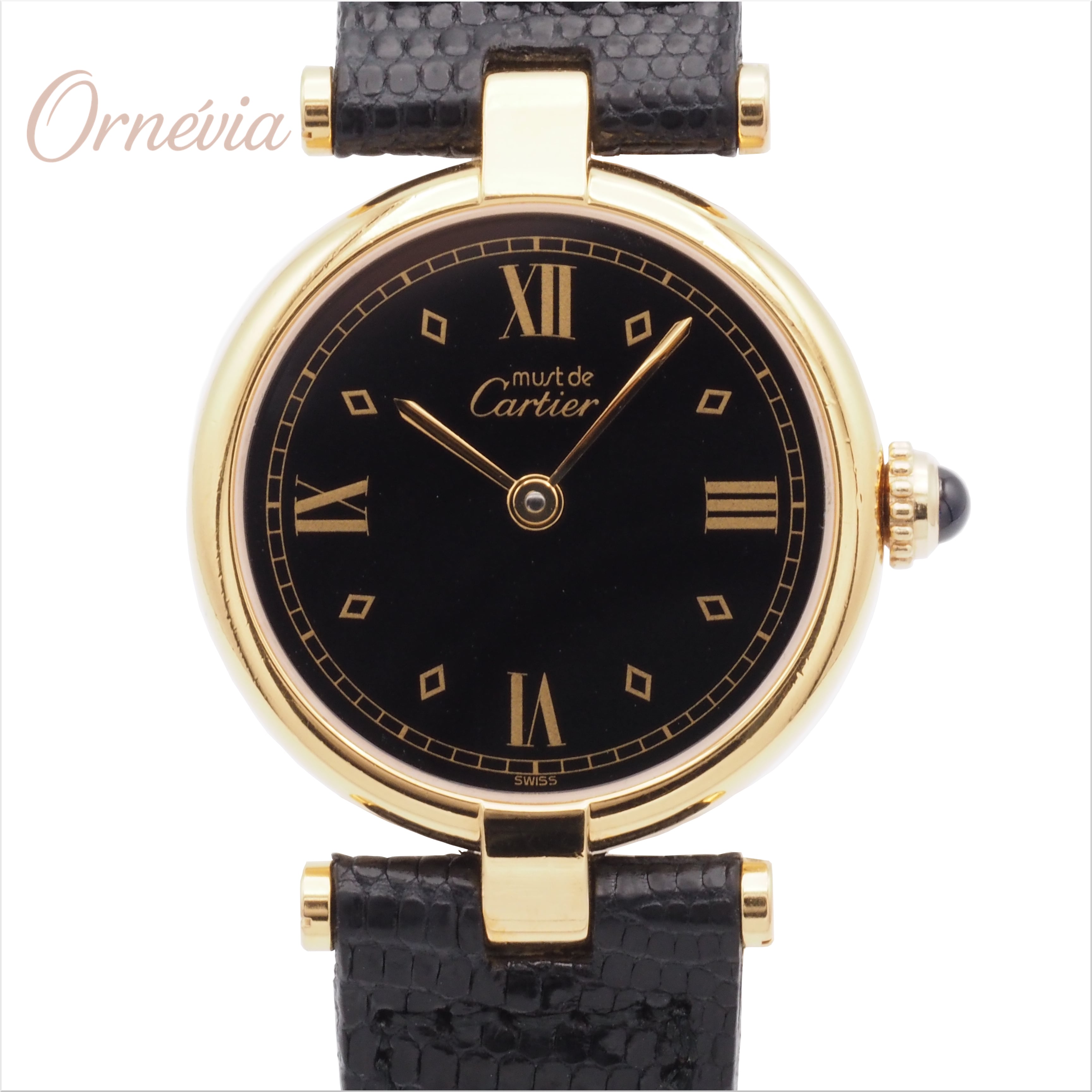 Cartier カルティエ マスト ヴァンドーム SM ブラック Ref.590004