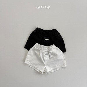 【予約】LALA LAND Simple cotton shorts
