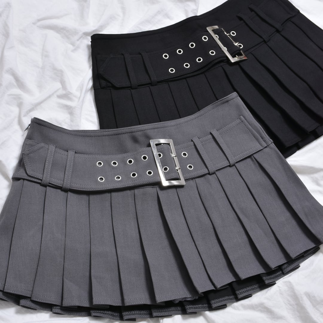 ローライズベルト プリーツスカート | VOLCAN&APHRODITE