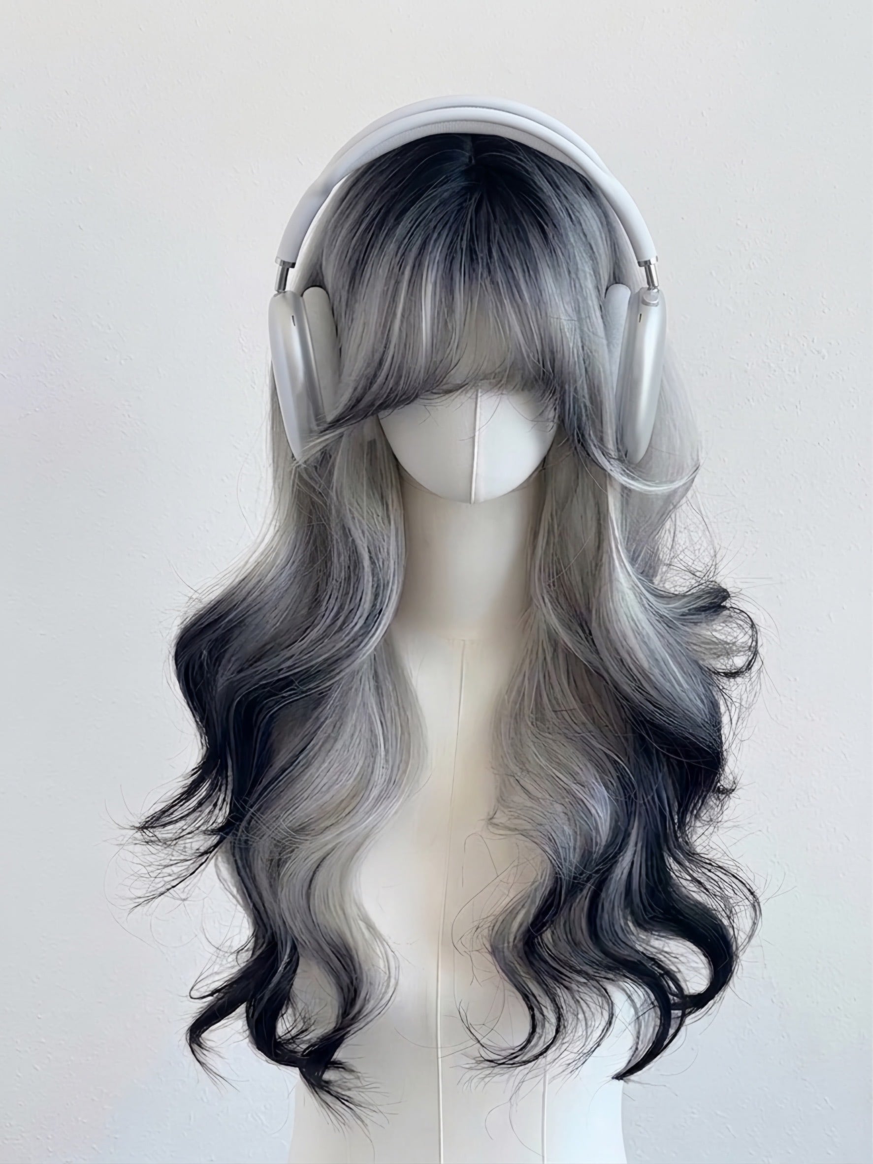 Basic - 狐カラー Black×Gray【商品番号 1028】レースフロントなし