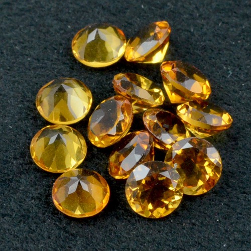 シトリン ラウンドカット 5.0mm