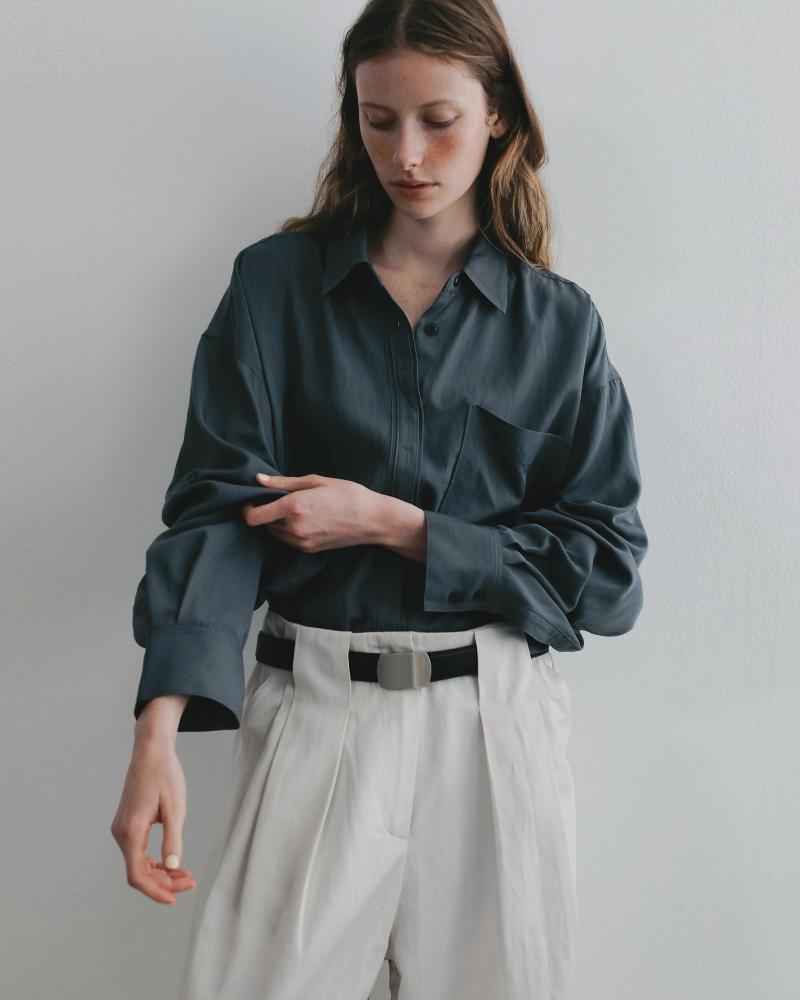 anuke アンヌーク Twill Loose Pants( IVY ) | ANERCA & L.I.V