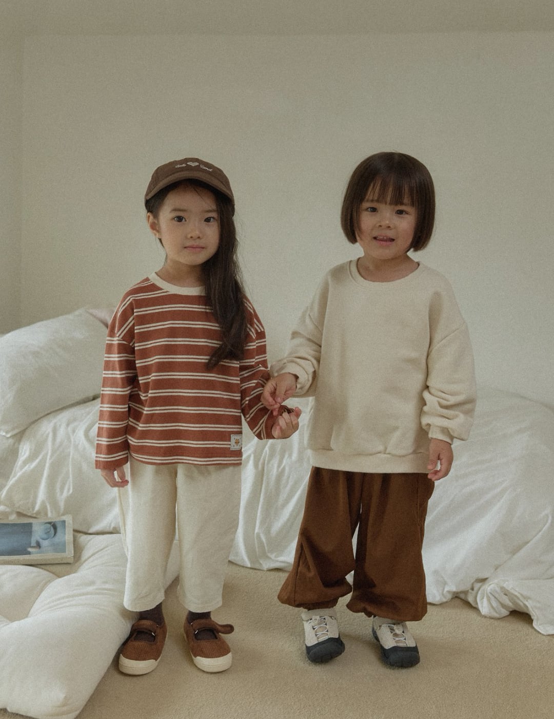 送料無料【予約】/ kids ベーシック綿パンツ /lalaland