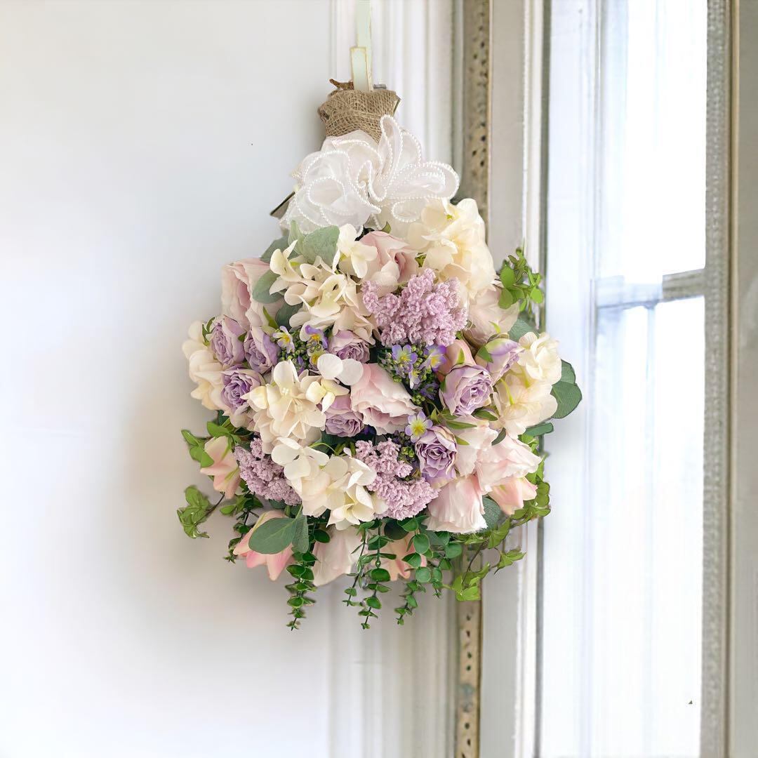 光触媒 フラワースワッグ 母の日 花 プレゼント 贈り物 造花