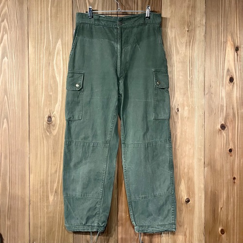 70s フランス軍 実物 カーゴパンツ メカニックパンツ 80X W78cm M ユーロ ミリタリーパンツ ヴィンテージ フィールドパンツ M47 M64 60s