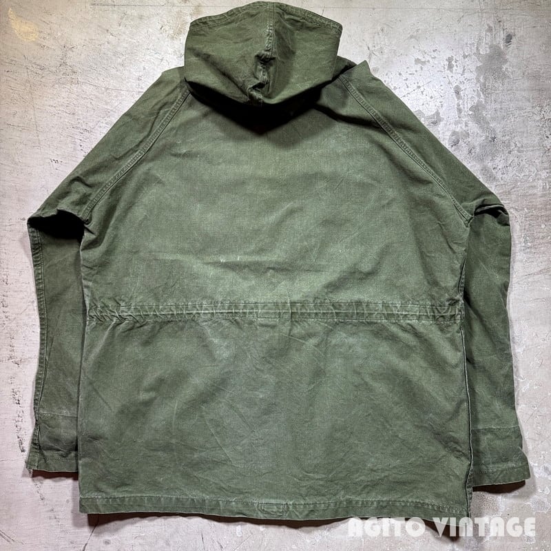 bond555vintage コットンアノラックパーカー 軍モノ オリーブ 50's~60's BLACK'S OF GREENOCK コットンアノラックパーカー Ventile
