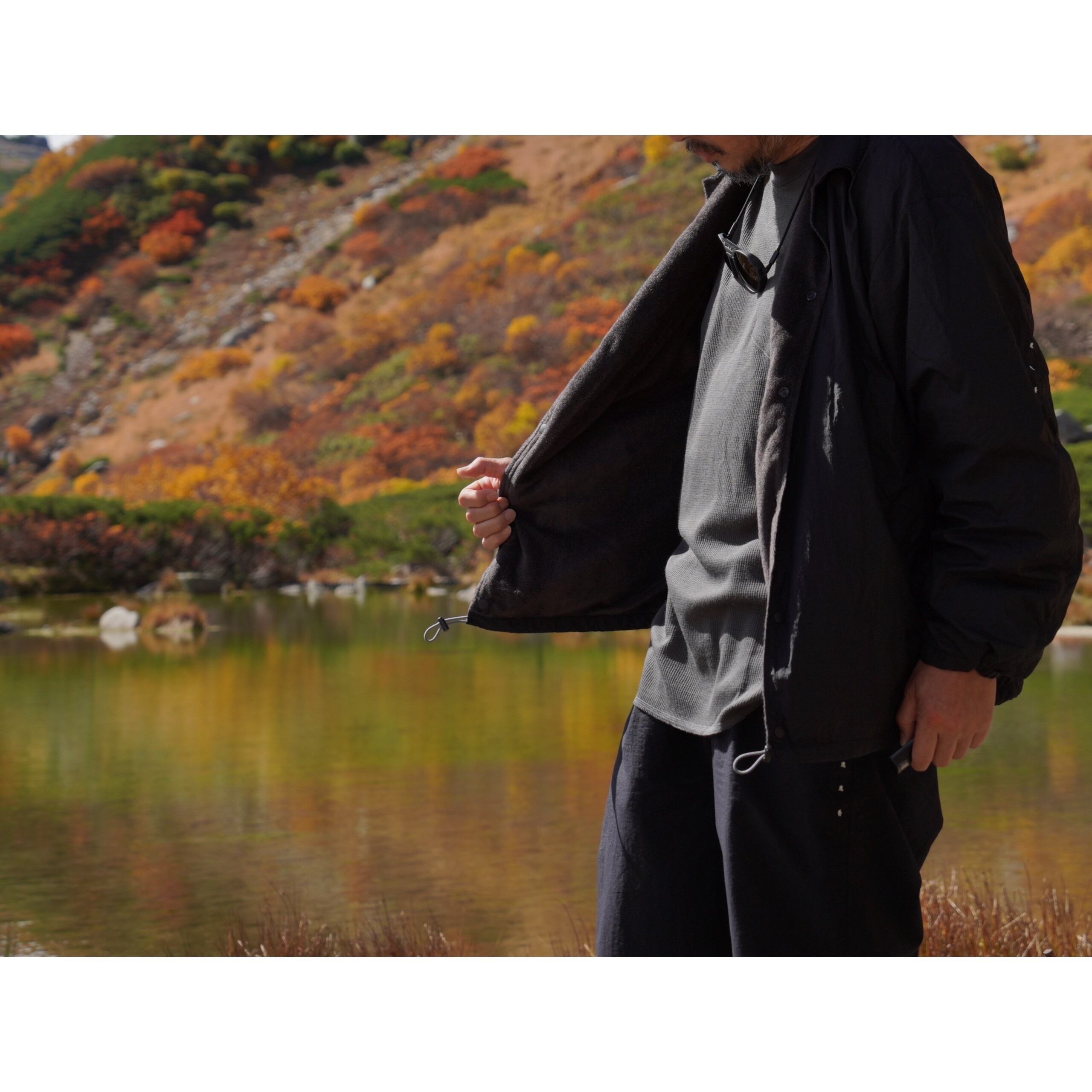 MCS-13 AXIO wool waffle 5seams long sleeve tee | mannenro 迷迭香