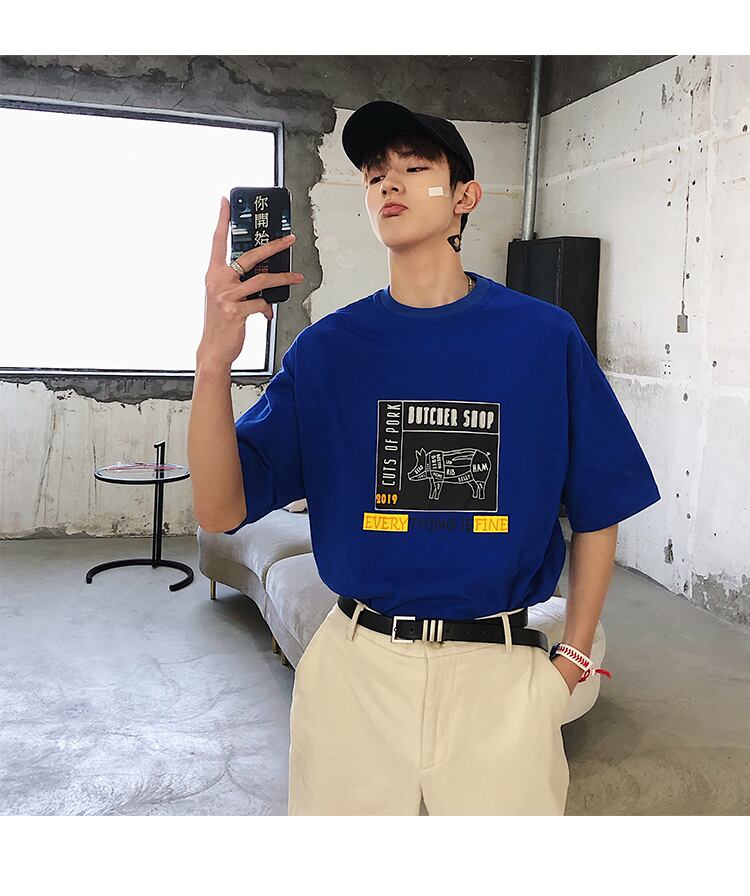 全3色 Tシャツ カットソー プリント カジュアル おしゃれ