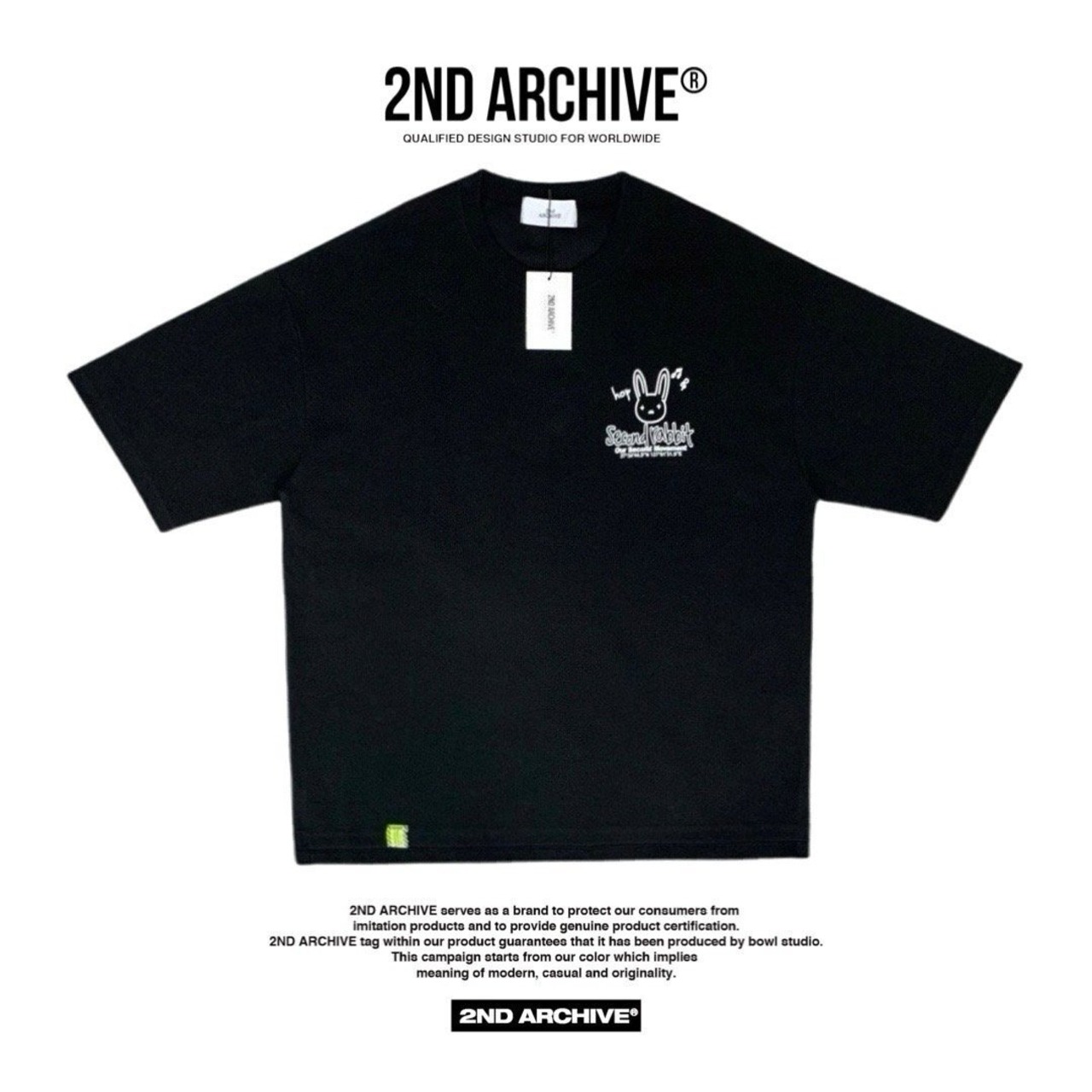 2ND018 2NDARCHIVE Tシャツ 韓国ファッション オーバーサイズ ユニセックス