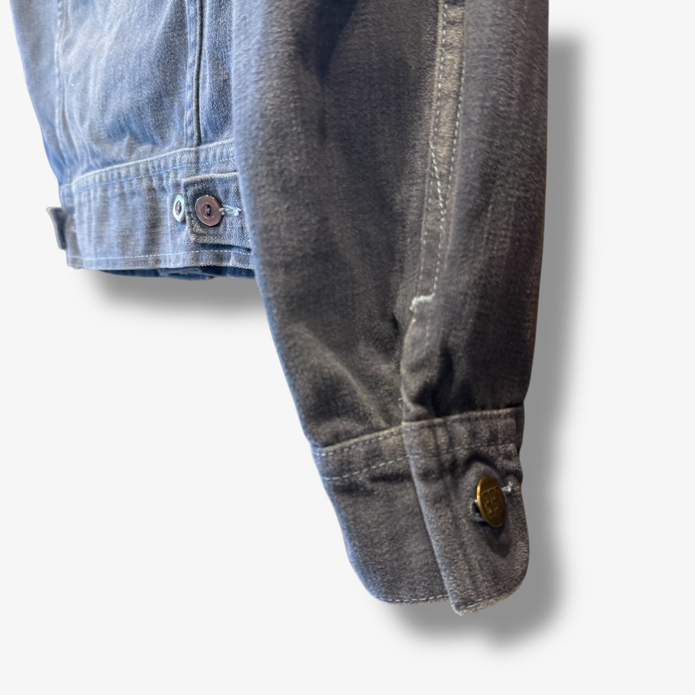 S】70s Lee MoleSkin JKT col Navy リー モールスキン 大文字タグ