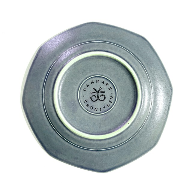 Jens H. Quistgaard イェンス・クィストゴー Plum / Azur  プラム / アズール  カップ＆八角ソーサー、八角プレート3点セット - 4 北欧ヴィンテージ