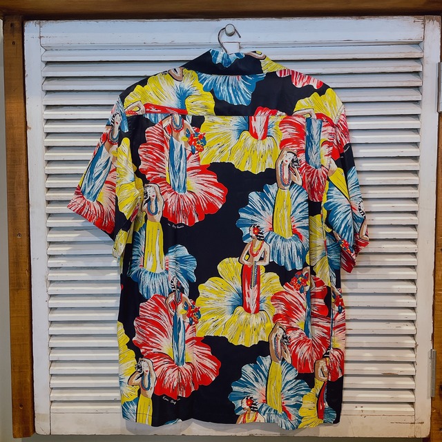 アロハシャツ フラガール KONA BAY HAWAII コナベイハワイ ☆ハワイ製
